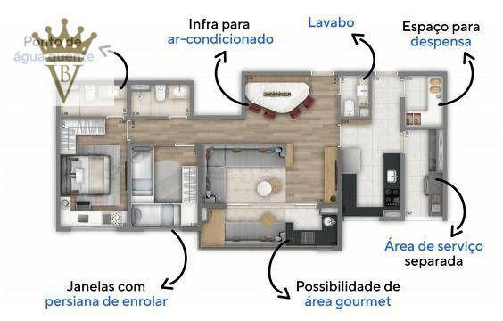 Apartamento à venda com 3 quartos, 90m² - Foto 5