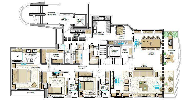 Cobertura à venda com 4 quartos, 420m² - Foto 8