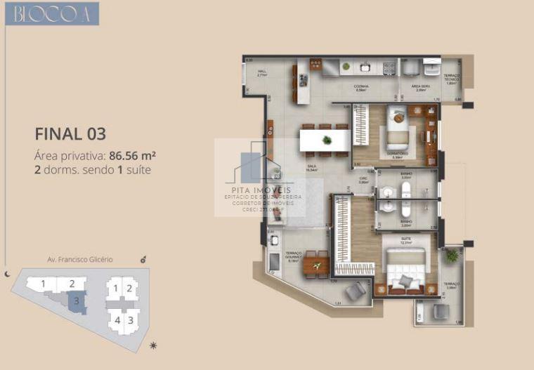 Apartamento à venda com 2 quartos, 86m² - Foto 31