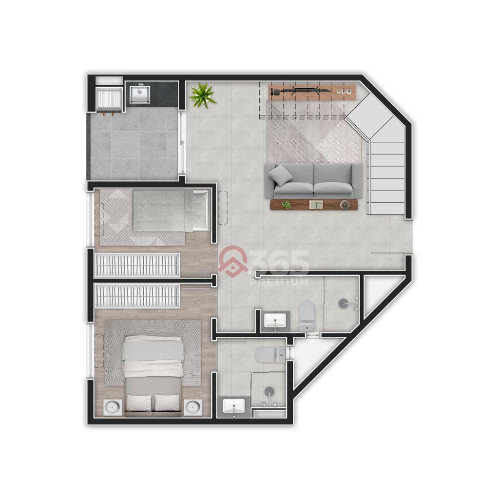 Apartamento à venda com 2 quartos, 64m² - Foto 4