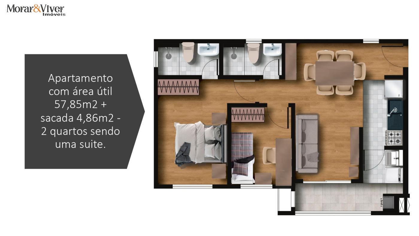 Apartamento à venda com 2 quartos, 58m² - Foto 13