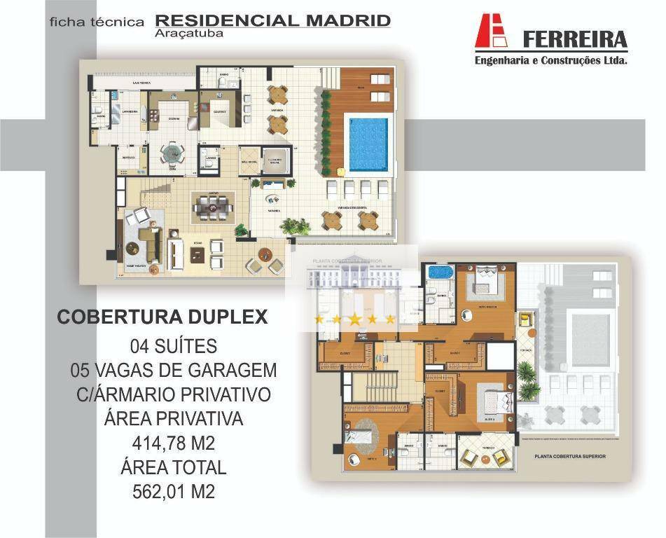 Cobertura à venda com 4 quartos, 414m² - Foto 2