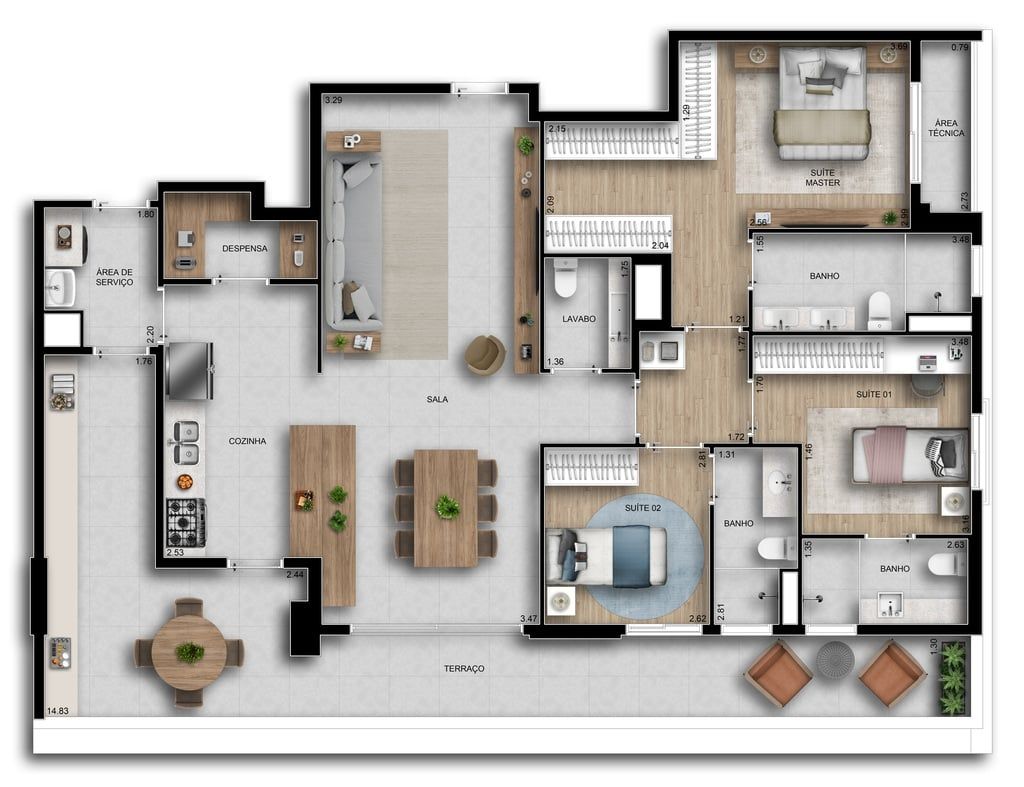 Apartamento à venda com 4 quartos, 172m² - Foto 20