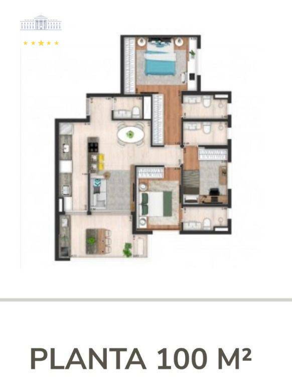 Apartamento à venda com 3 quartos, 100m² - Foto 5