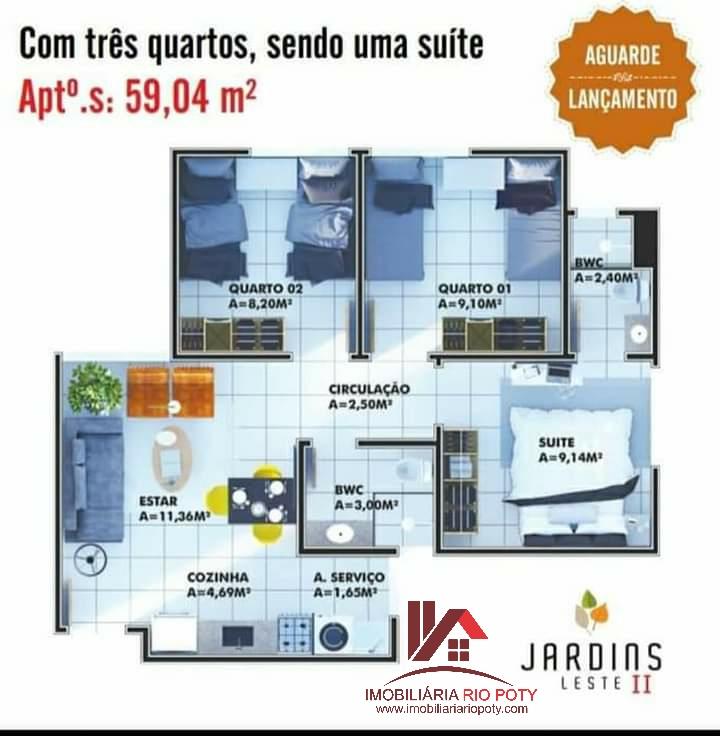 Apartamento à venda com 2 quartos, 45m² - Foto 5