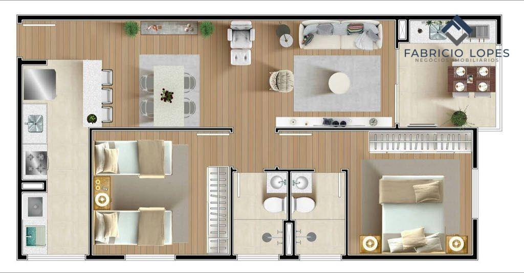 Apartamento, 2 quartos, 68 m² - Foto 4