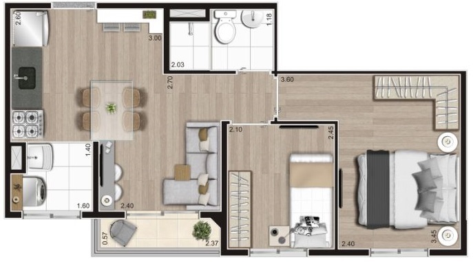 Apartamento à venda com 2 quartos, 37m² - Foto 25