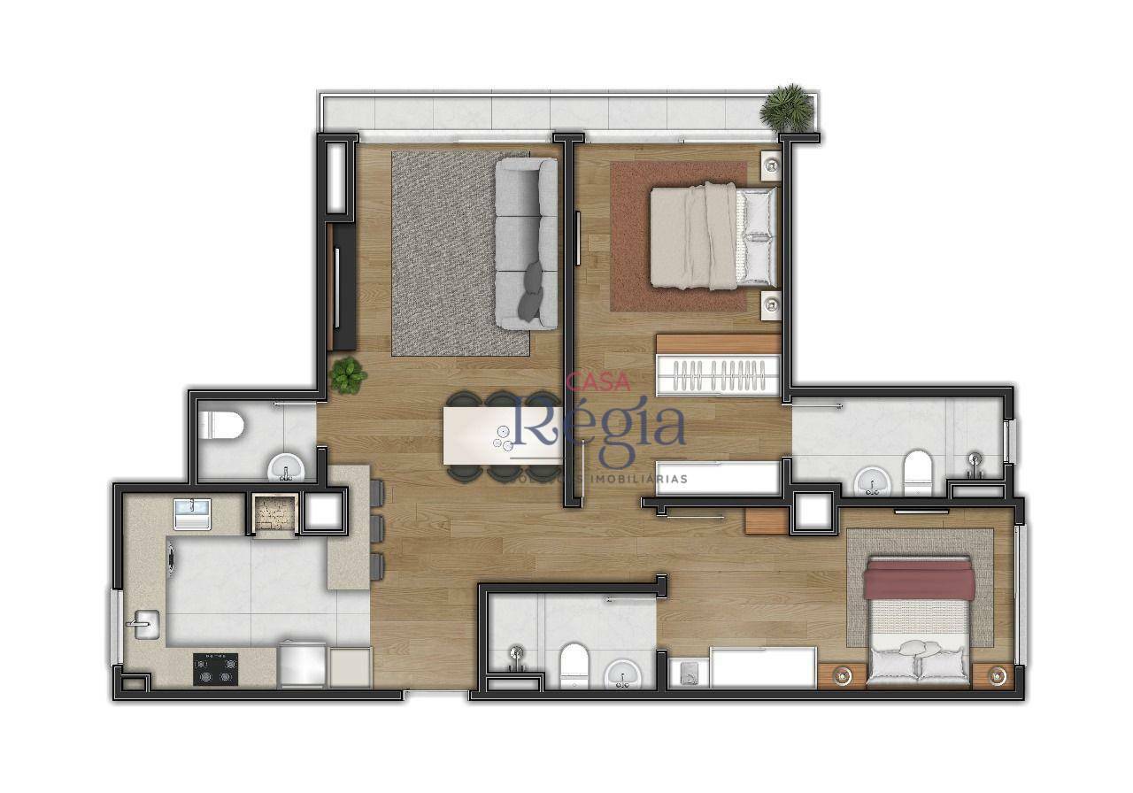 Apartamento à venda com 2 quartos, 81m² - Foto 6