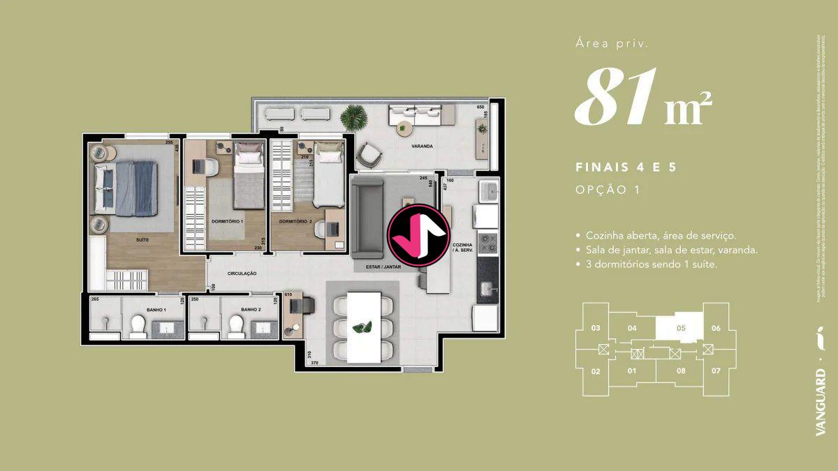 Apartamento à venda com 3 quartos - Foto 42