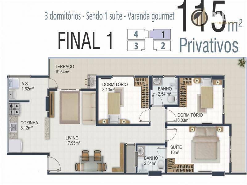 Apartamento à venda com 3 quartos, 94m² - Foto 13