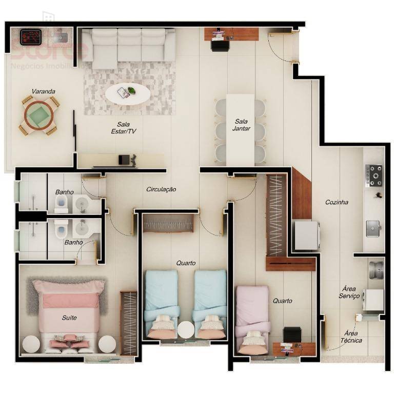 Apartamento à venda com 2 quartos, 66m² - Foto 33