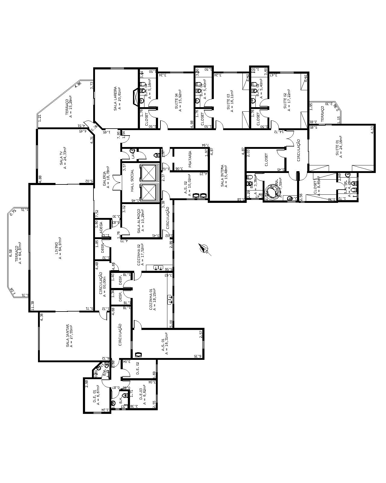 Apartamento à venda com 4 quartos, 220m² - Foto 3