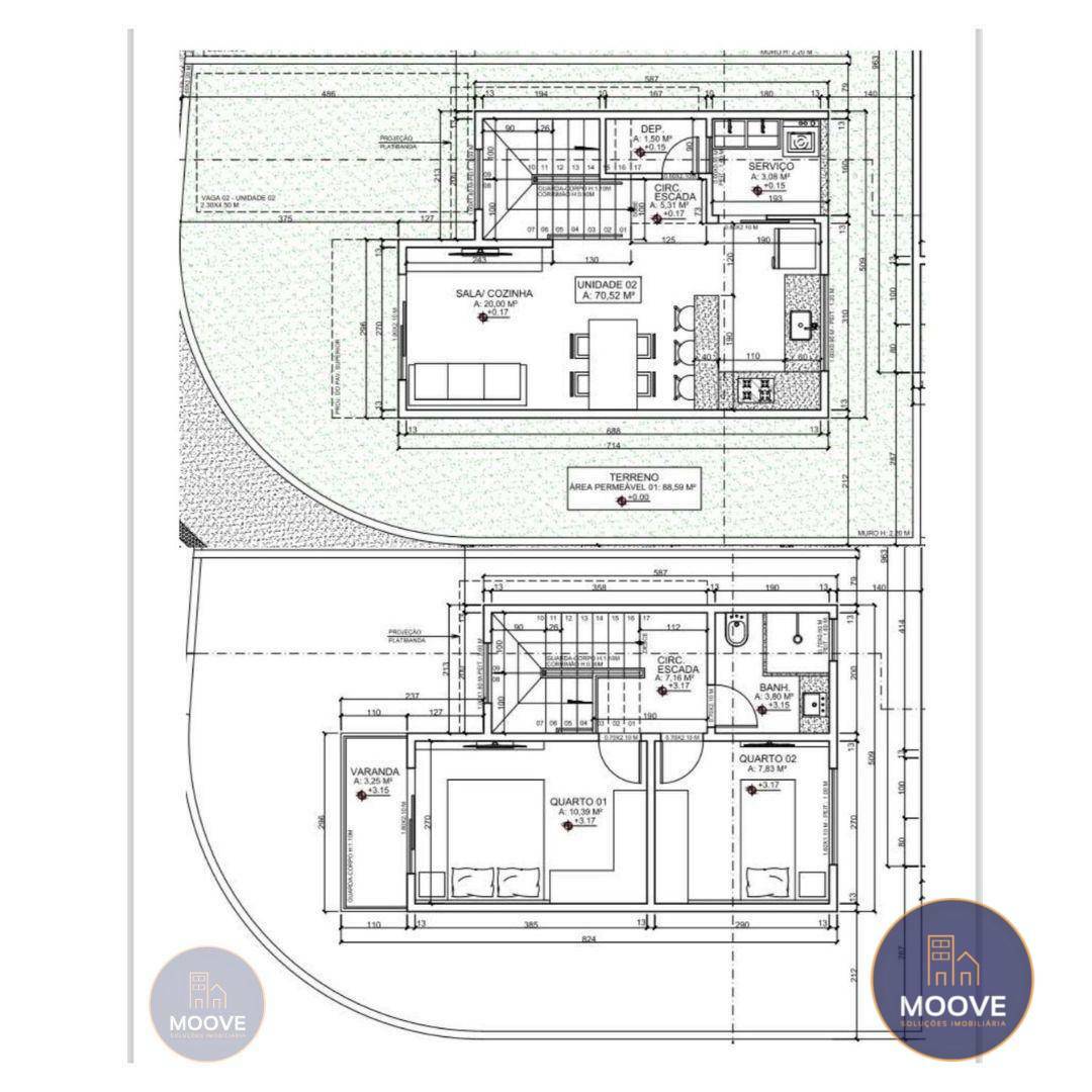 Casa à venda com 2 quartos, 70m² - Foto 2