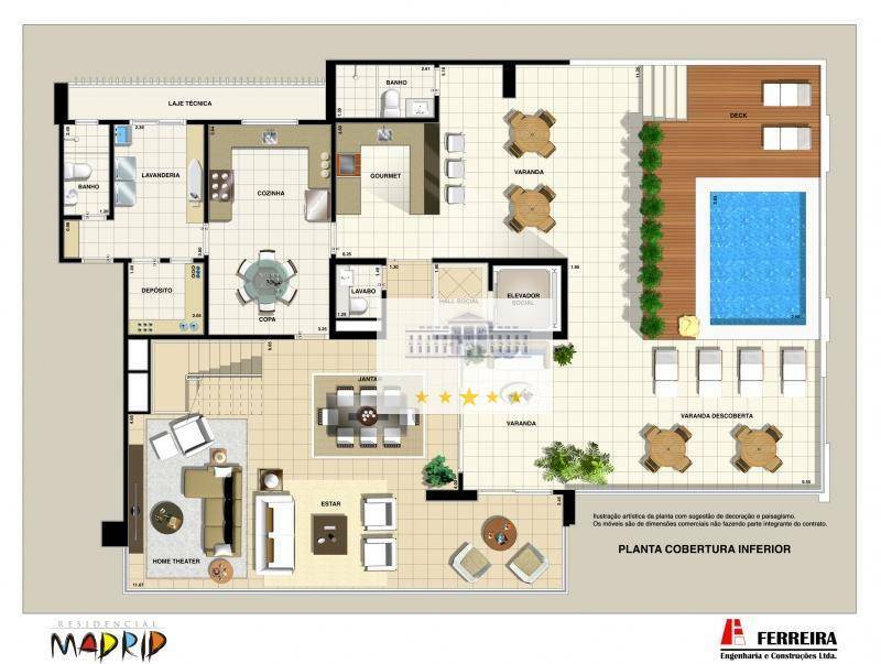 Cobertura à venda com 4 quartos, 414m² - Foto 4