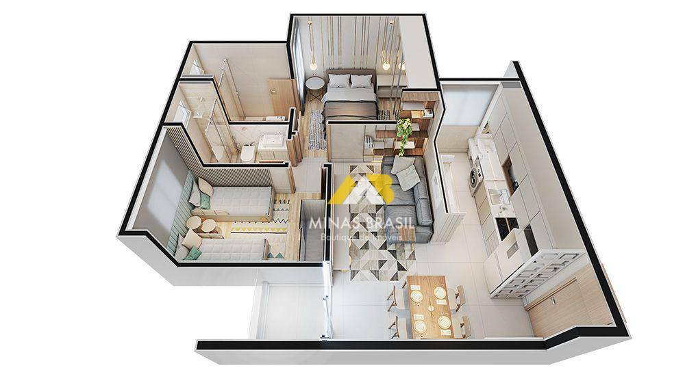 Apartamento à venda com 2 quartos, 10000M2 - Foto 4