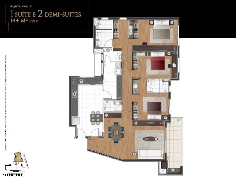 Apartamento à venda com 3 quartos, 127m² - Foto 17