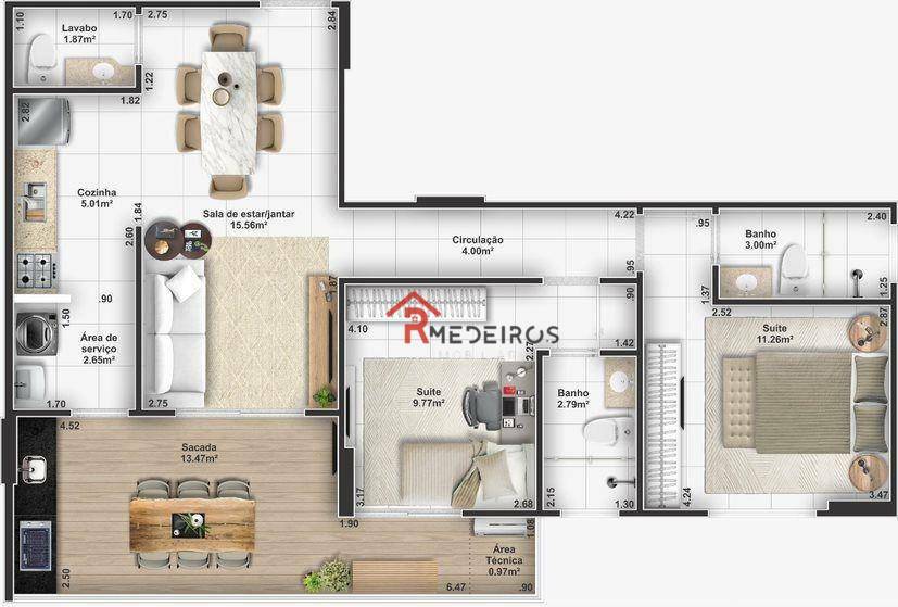 Apartamento à venda com 2 quartos, 73m² - Foto 13