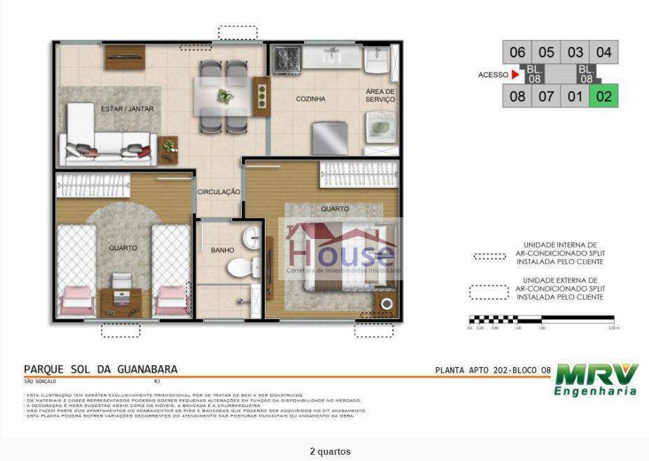 Apartamento à venda com 2 quartos, 40m² - Foto 3