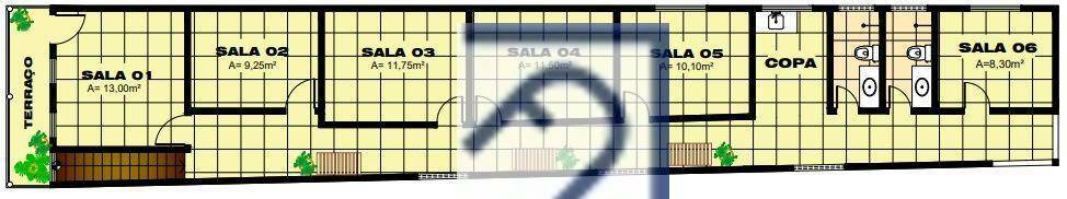 Conjunto Comercial-Sala para alugar, 9m² - Foto 2