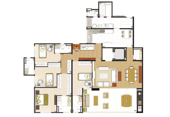 Apartamento à venda com 4 quartos, 210m² - Foto 6