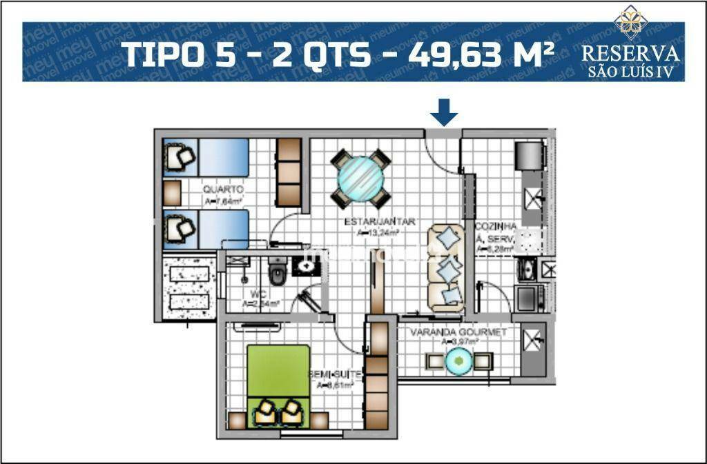 Apartamento Lançamentos com 2 quartos, 51m² - Foto 20