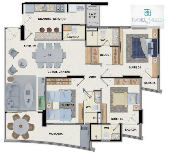 Apartamento à venda com 3 quartos, 100m² - Foto 24