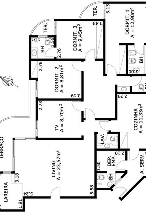 Apartamento à venda com 4 quartos, 154m² - Foto 5