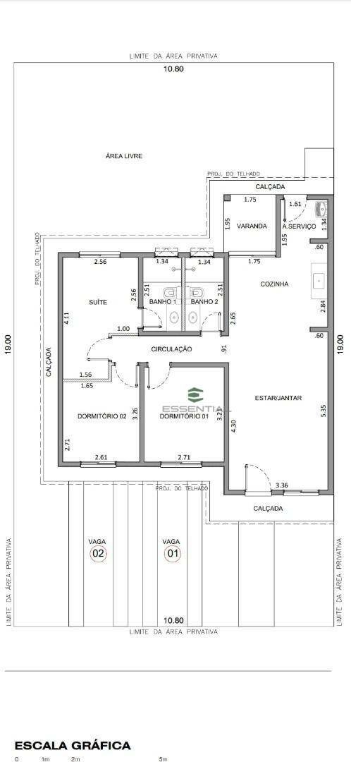 Casa à venda com 3 quartos, 77m² - Foto 2