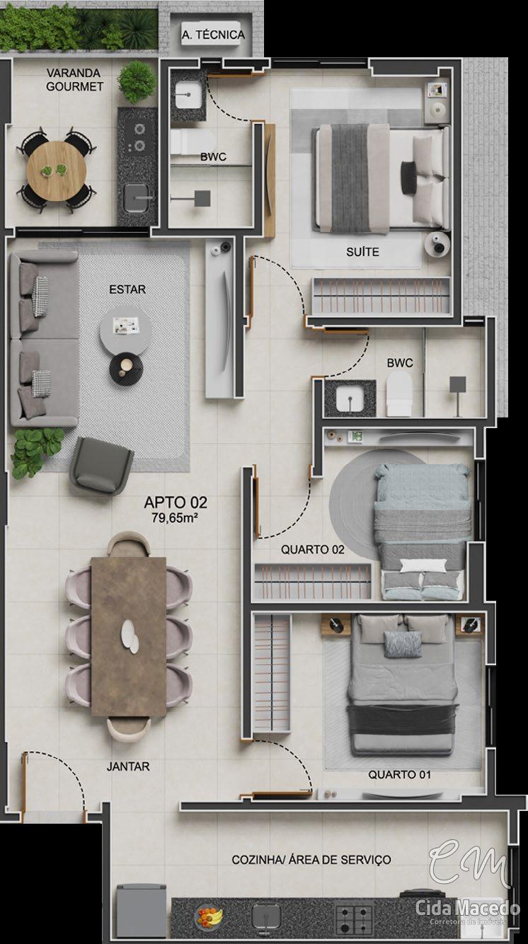 Apartamento à venda com 2 quartos, 63m² - Foto 20