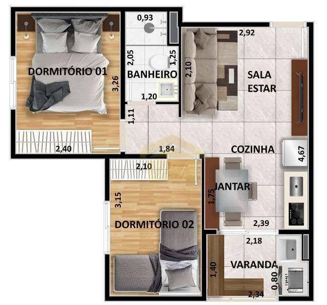 Apartamento à venda com 1 quarto, 28m² - Foto 27