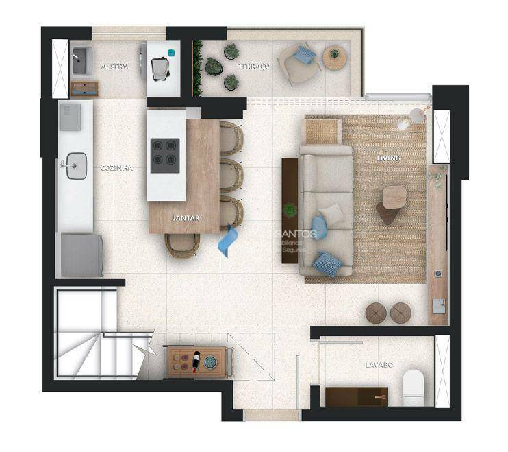 Apartamento à venda com 2 quartos, 82m² - Foto 8