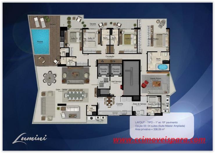 Apartamento à venda com 4 quartos, 338m² - Foto 16