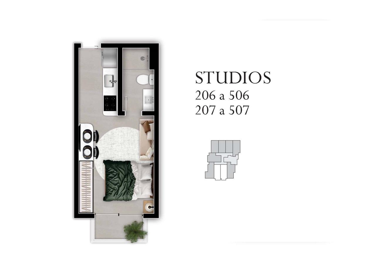 Apartamento à venda com 1 quarto, 23m² - Foto 14