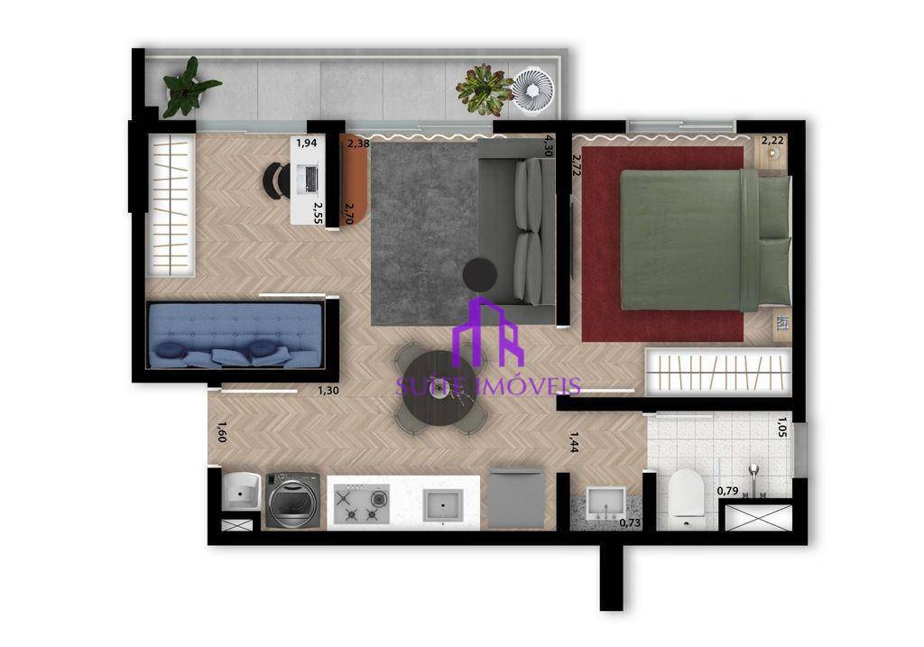 Apartamento à venda com 2 quartos, 35m² - Foto 37