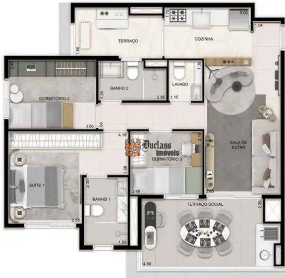 Apartamento à venda com 3 quartos, 79m² - Foto 18