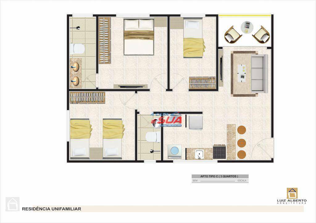 Apartamento à venda com 2 quartos, 52m² - Foto 8