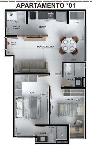 Apartamento à venda com 3 quartos, 70m² - Foto 16