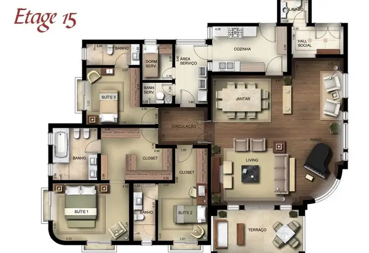 Apartamento à venda com 3 quartos, 157m² - Foto 10