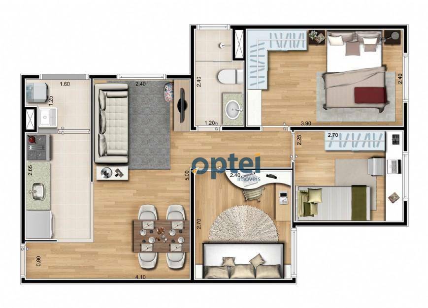 Apartamento à venda com 3 quartos, 53m² - Foto 11