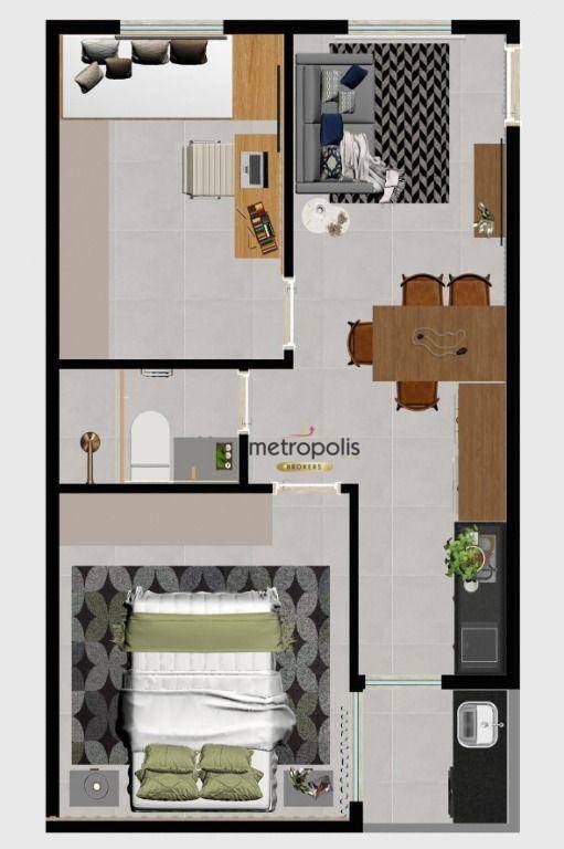 Apartamento à venda com 2 quartos, 40m² - Foto 5