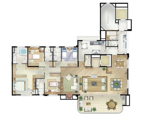 Apartamento à venda com 4 quartos, 228m² - Foto 9