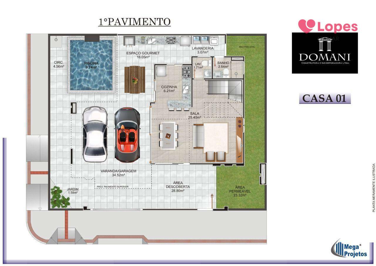 Casa à venda com 3 quartos, 220m² - Foto 2