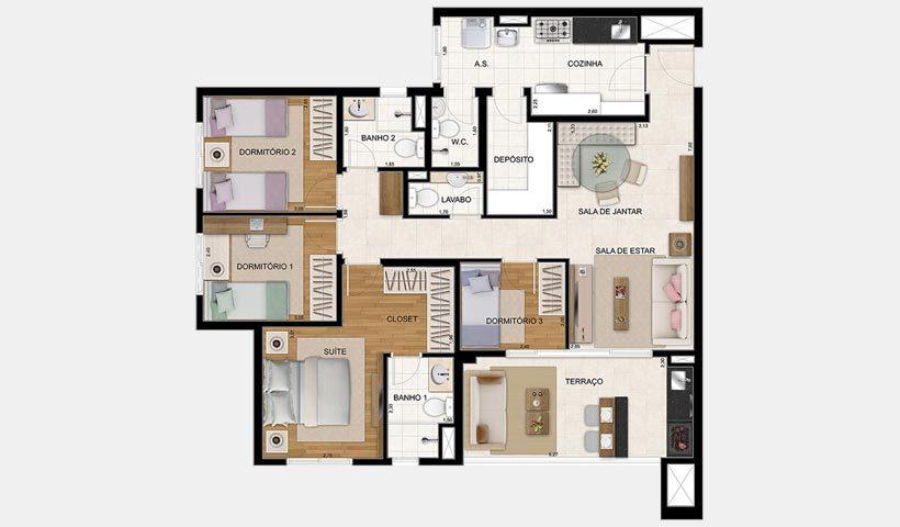 Apartamento à venda com 3 quartos, 106m² - Foto 31