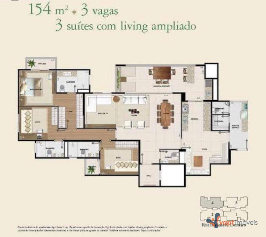 Apartamento à venda com 3 quartos, 154m² - Foto 56