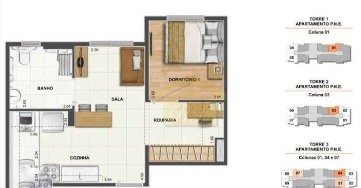 Apartamento à venda com 2 quartos, 37m² - Foto 14