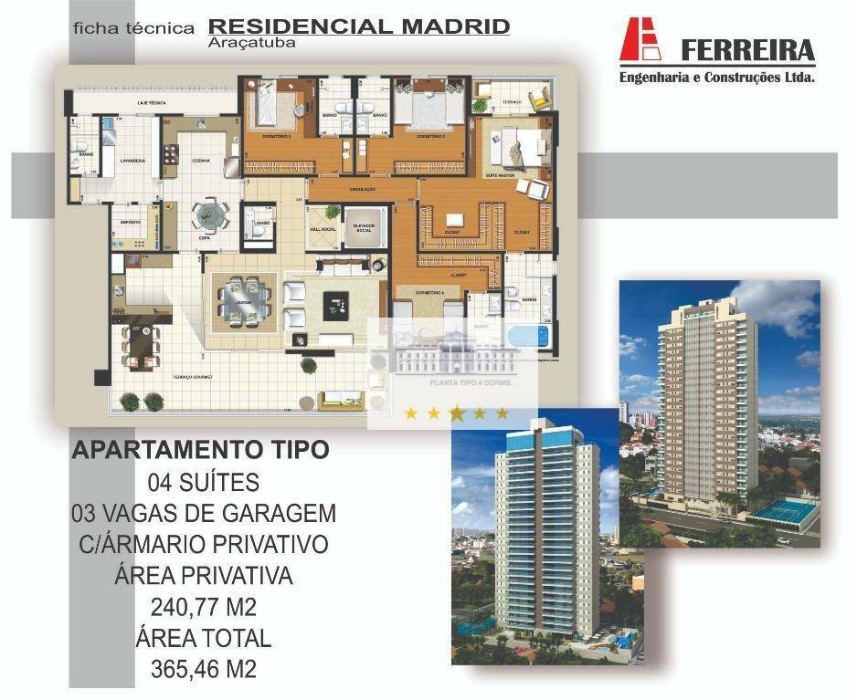 Apartamento à venda com 4 quartos, 240m² - Foto 16