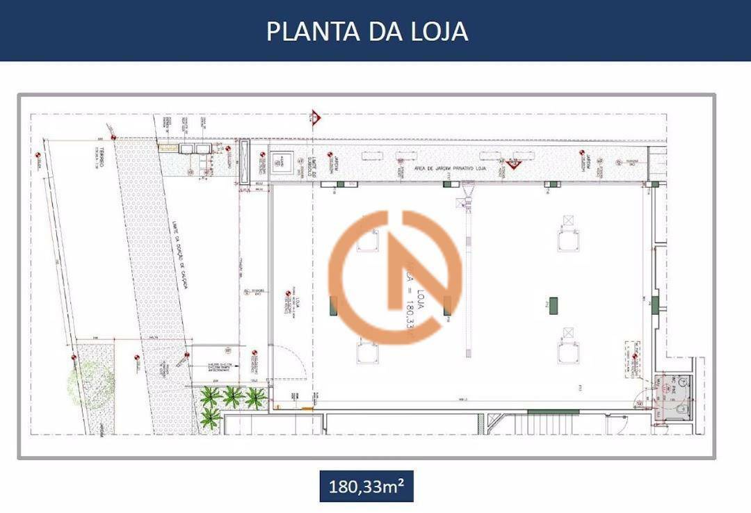 Loja-Salão para alugar, 180m² - Foto 8