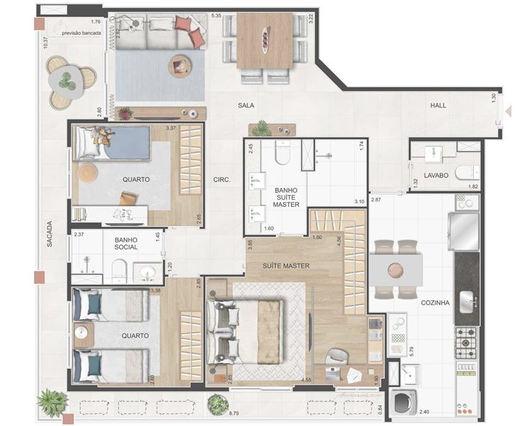 Apartamento à venda com 4 quartos, 109m² - Foto 25