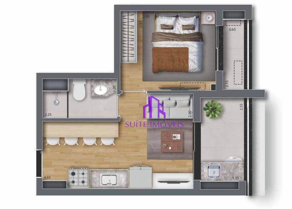 Apartamento à venda com 1 quarto, 27m² - Foto 31