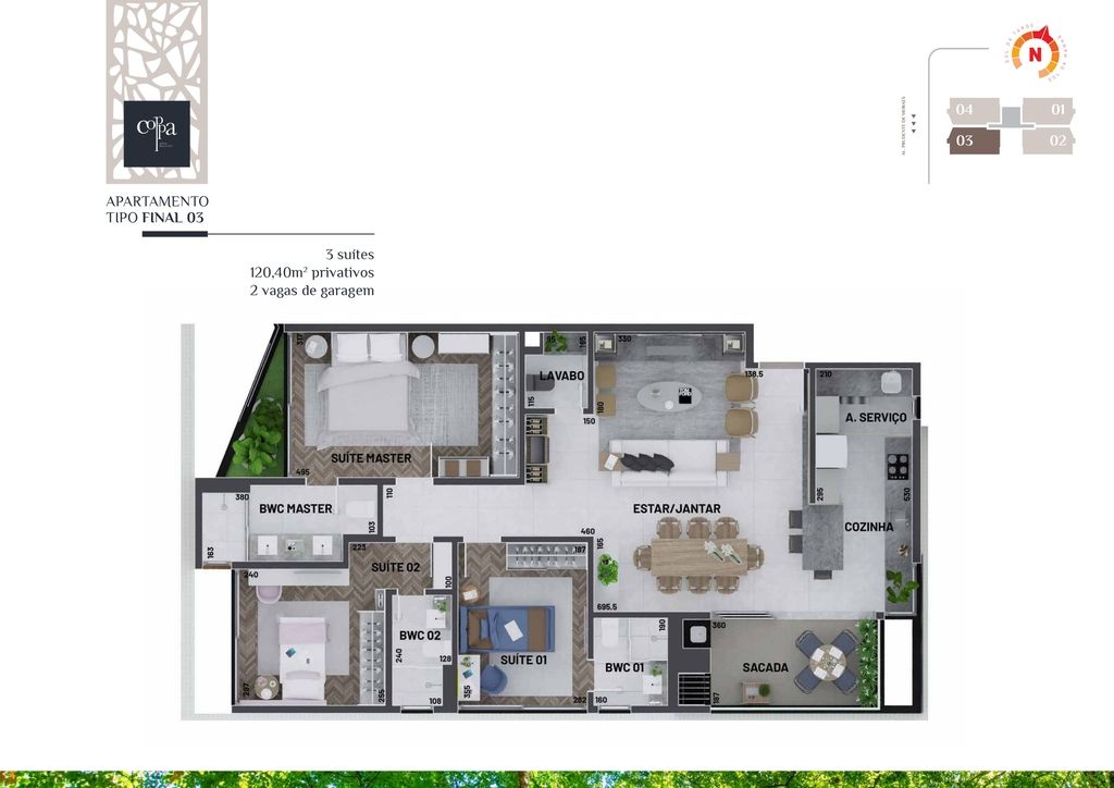 Apartamento à venda com 3 quartos, 120m² - Foto 36